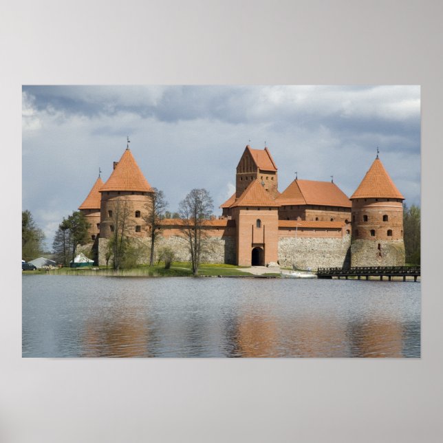 Litauen, Trakai. Insel Schloss 2 Poster (Vorne)