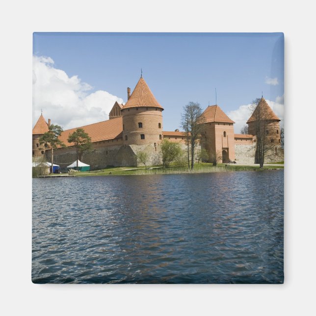 Litauen, Trakai. Insel Schloss 3 Magnet (Vorne)