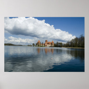 Litauen, Trakai. Insel-Schloss Poster