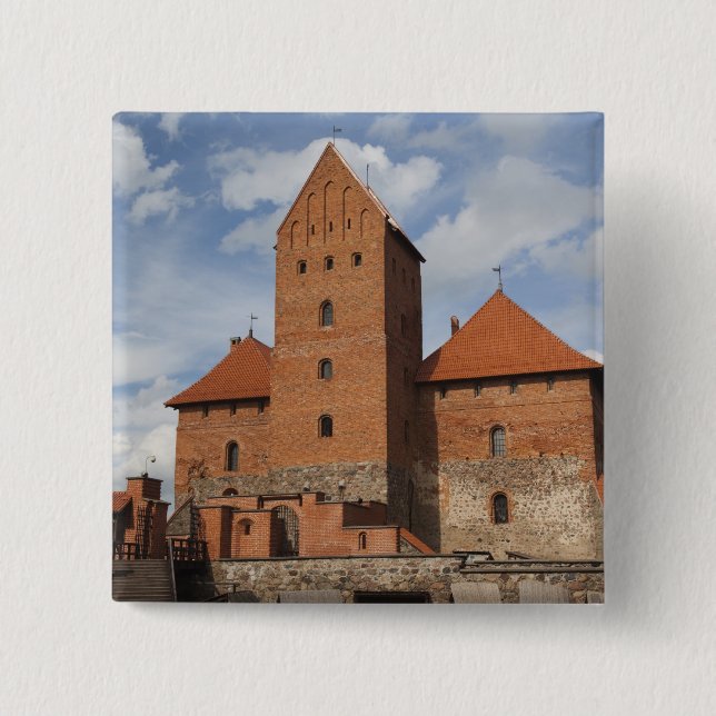 Litauen, Trakai, Trakai Historischer Staat 3 Button (Vorderseite)