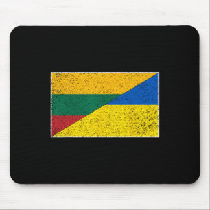 Litauen Ukraine-Flagge Litauisch Ukrainische Natio Mousepad