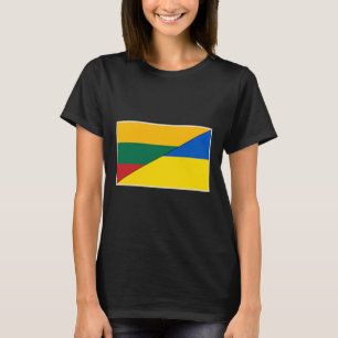 Litauen Ukraine-Flagge Litauisch Ukrainische Natio T-Shirt