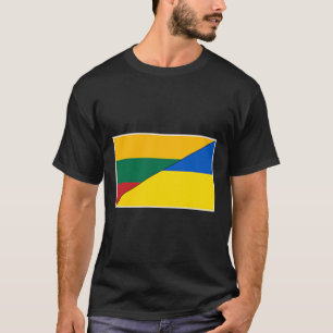 Litauen Ukraine-Flagge Litauisch Ukrainische Natio T-Shirt