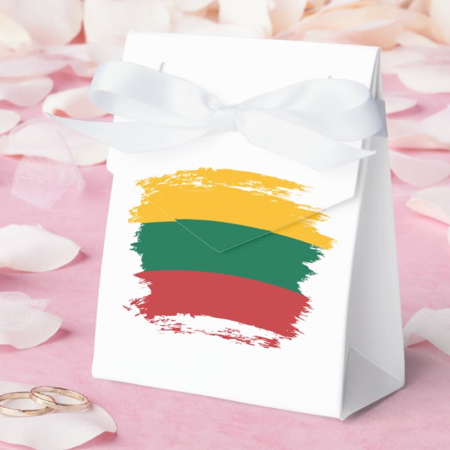 Litauenflagge Geschenkschachtel (Hochzeit)