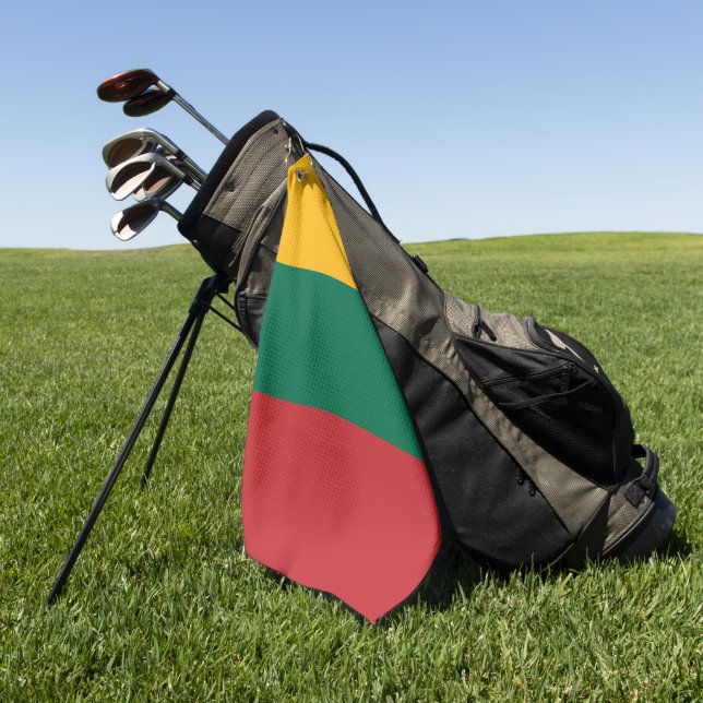 Litauenflagge Golfhandtuch (Gras)