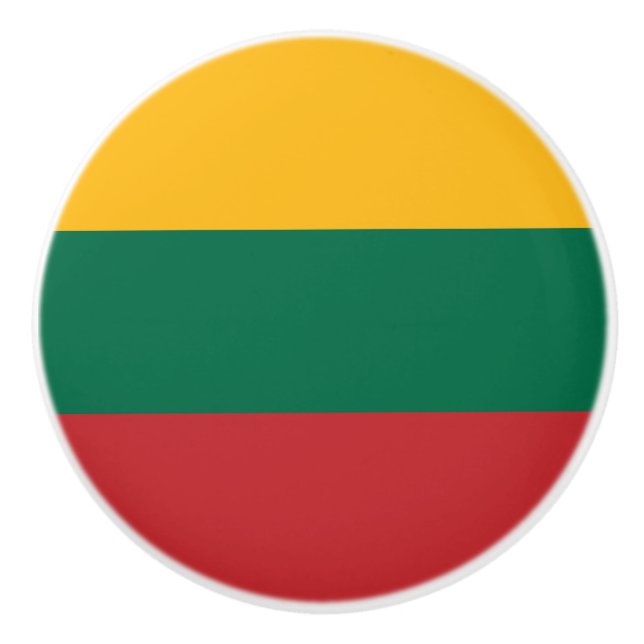 Litauenflagge Keramikknauf (Vorderseite)