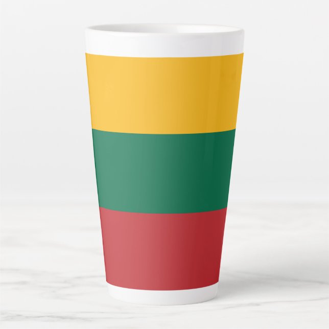 Litauenflagge Milchtasse (Vorderseite)