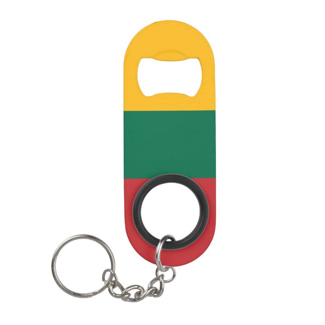 Litauenflagge Mini Flaschenöffner (Vorderseite)
