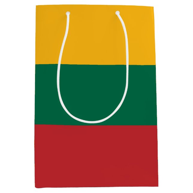Litauenflagge Mittlere Geschenktüte (Vorderseite)