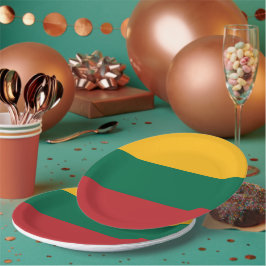 Litauenflagge Pappteller