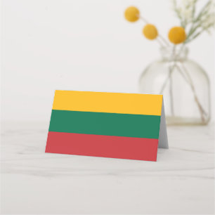 Litauenflagge Platzkarte