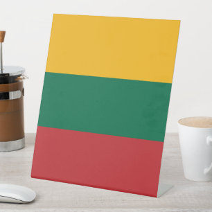 Litauenflagge Sockelschild