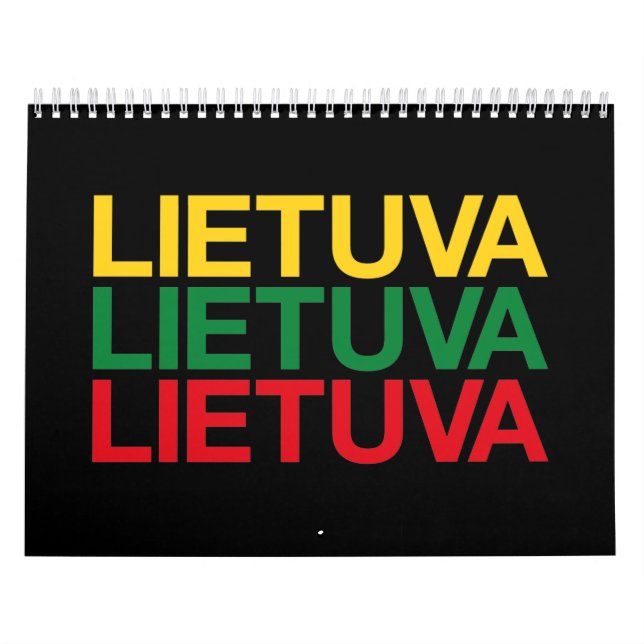 LITAUENISCHE Fahne Kalender (Titelbild)