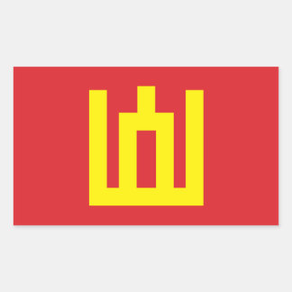 litauische Armeeflagge Rechteckiger Aufkleber
