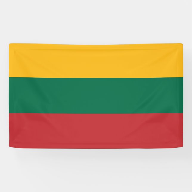 litauische Flagge Banner (Horizontal)