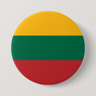 litauische Flagge Button