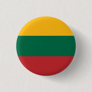 litauische Flagge Button