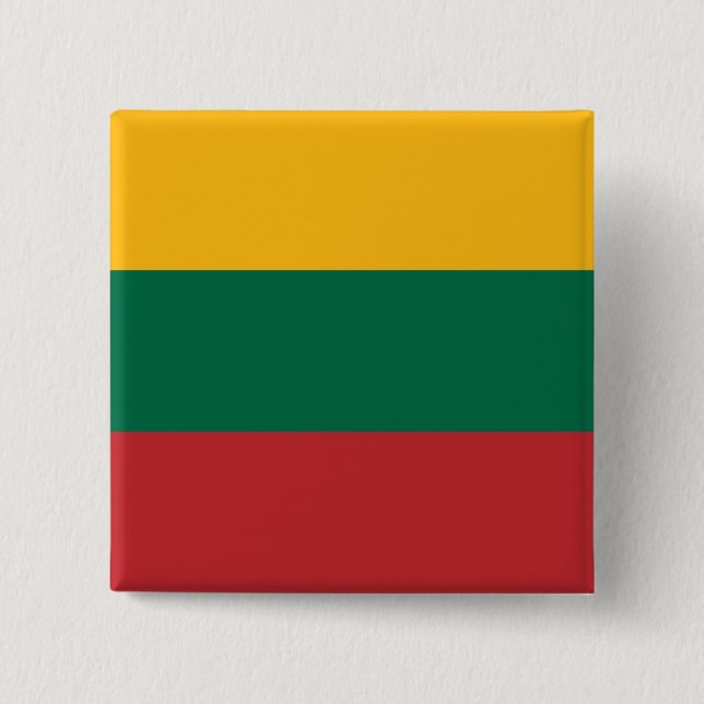 litauische Flagge Button (Vorderseite)