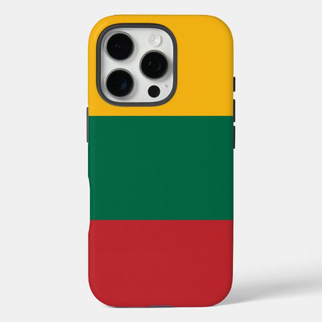 litauische Flagge Case-Mate iPhone Hülle (Rückseite)