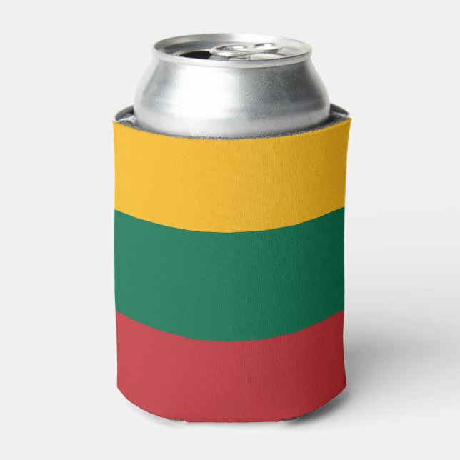 litauische Flagge Dosenkühler (Kanne Vorderseite)