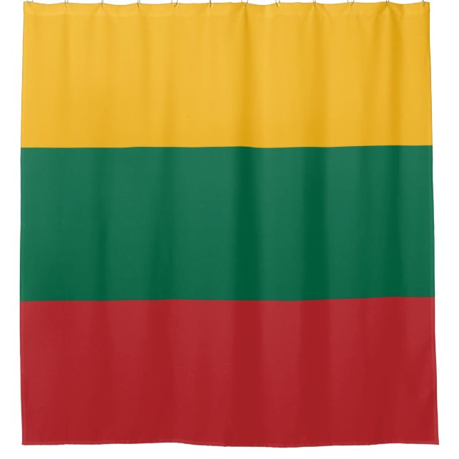 litauische Flagge Duschvorhang (Vorderseite)