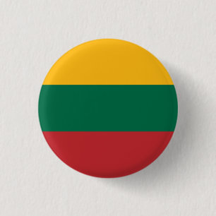 Litauische Flagge, Flagge Litauens Button