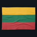 litauische Flagge Geschirrtuch<br><div class="desc">Patriotische Flagge Litauens.</div>