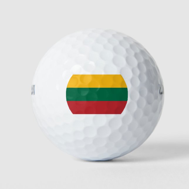 litauische Flagge Golfball (Vorderseite)