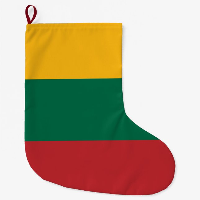 litauische Flagge Großer Weihnachtsstrumpf (Vorderseite)