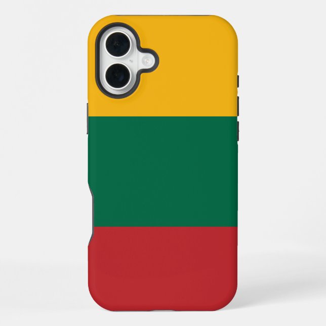 Litauische Flagge iPhone Hülle (Rückseite)