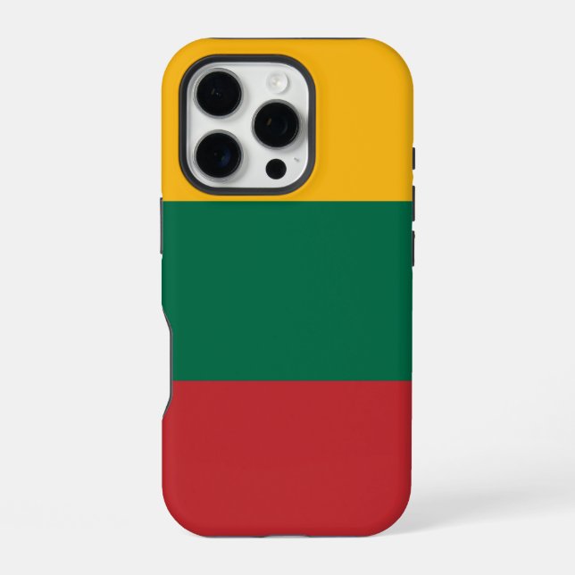 Litauische Flagge iPhone Hülle (Rückseite)