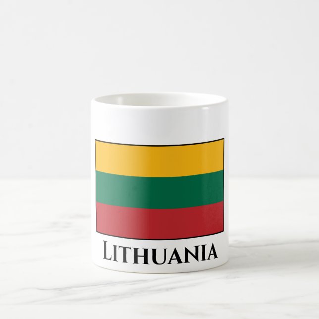 litauische Flagge Kaffeetasse (Mittel)