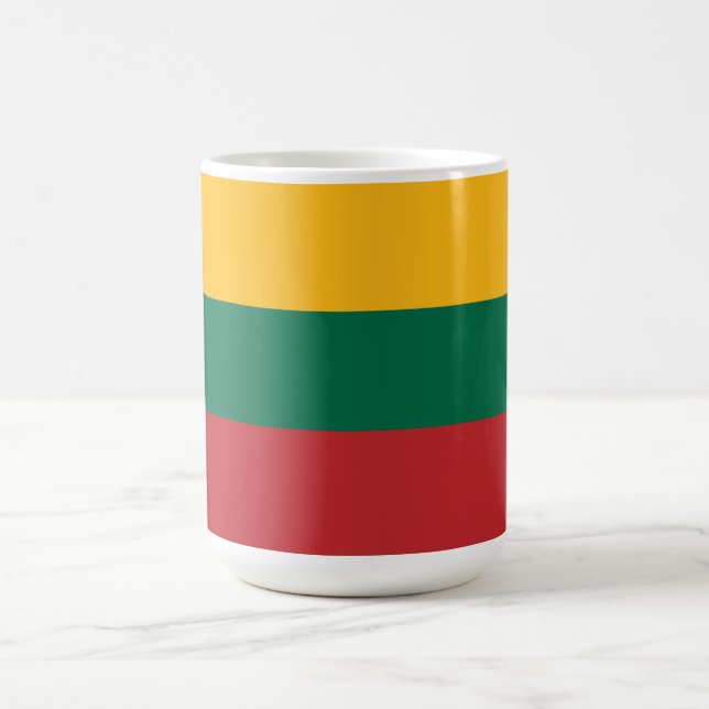 Litauische Flagge Kaffeetasse (Mittel)