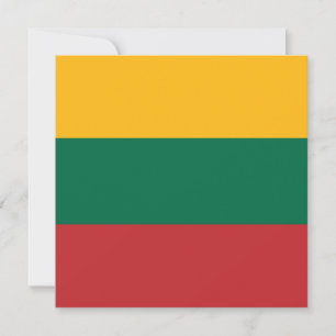 litauische Flagge Karte