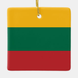litauische Flagge Keramikornament