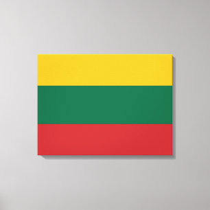 litauische Flagge Leinwanddruck