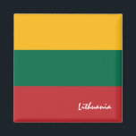 Litauische Flagge & Litauen - Reise, Urlaub/Sport Magnet<br><div class="desc">Kühlschrankmagnet: Litauische Flagge & Litauen - Liebe mein Land,  Reisen,  Nationalpatrioten,  Sportfans / Feriengeschenke</div>