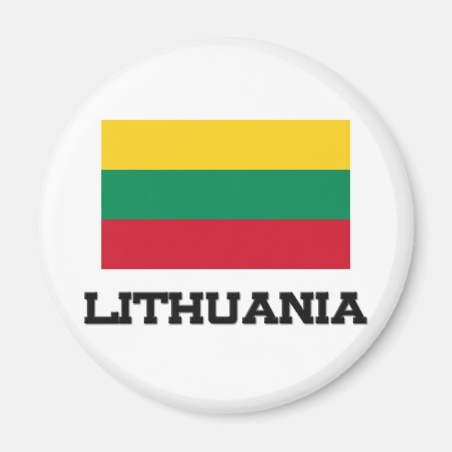 litauische Flagge Magnet (Vorne)