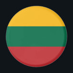 litauische Flagge Magnet<br><div class="desc">Patriotische Flagge Litauens.</div>