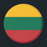 litauische Flagge Magnet<br><div class="desc">Patriotische Flagge Litauens.</div>