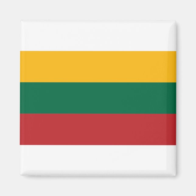 litauische Flagge Magnet (Vorne)