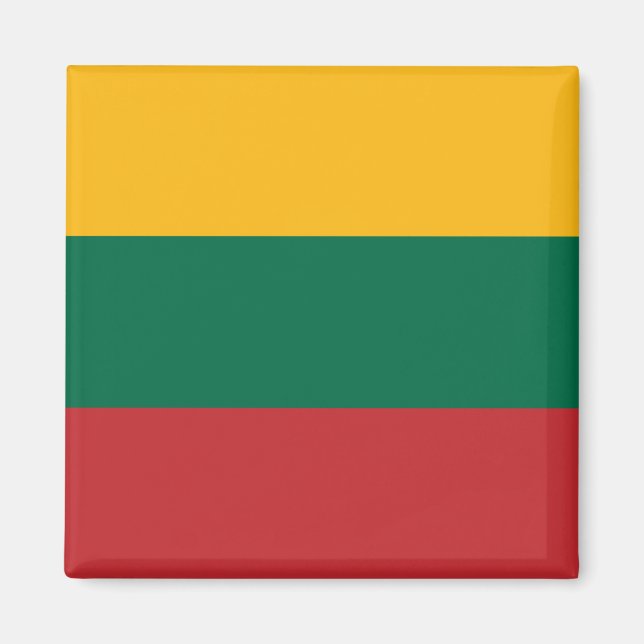 litauische Flagge Magnet (Vorne)