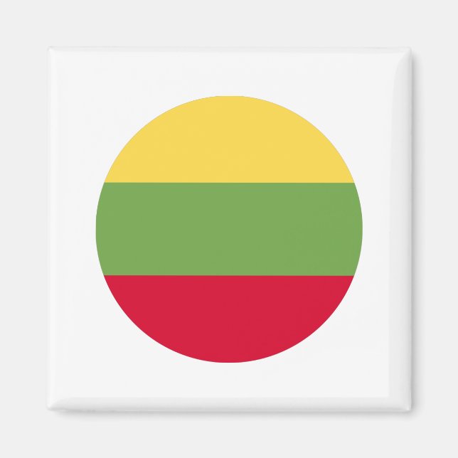 litauische Flagge Magnet (Vorne)