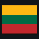 litauische Flagge Poster<br><div class="desc">litauische Flagge</div>