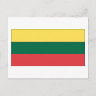 litauische Flagge Postkarte