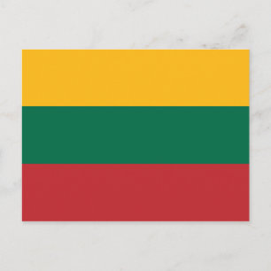 litauische Flagge Postkarte