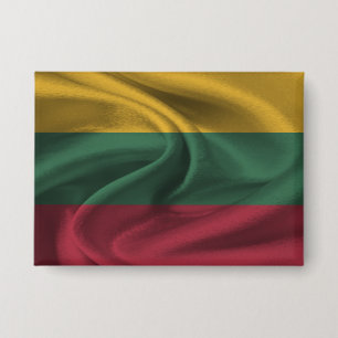 Litauische Flagge Schaltfläche Button