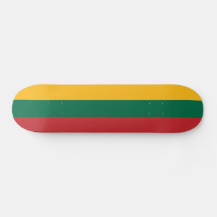 Litauische Flagge Skateboard