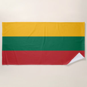 litauische Flagge Strandtuch