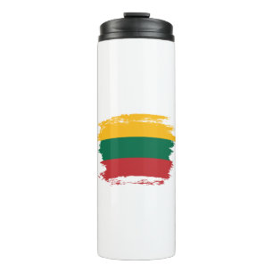 Litauische Flagge Thermosbecher